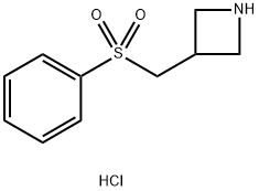 3-((phenylsulfonyl)methyl)azetidine hydrochloride,2098048-67-8,结构式