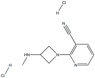 2-(3-(methylamino)azetidin-1-yl)nicotinonitrile dihydrochloride Structure