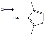 2,4-dimethylthiophen-3-amine hydrochloride Structure
