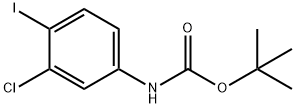 (3-氯-4-碘苯基)氨基甲酸叔丁酯, 209995-92-6, 结构式