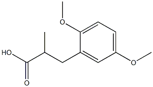 3-(2,5-Dimethoxy-phenyl)-2-methyl-propionic acid Structure