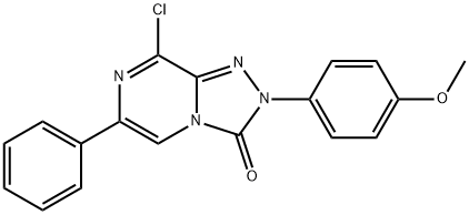 8-chloro-2-(4-methoxyphenyl)-6-phenyl-[1,2,4]triazolo[4,3-a]pyrazin-3(2H)-one,2101222-12-0,结构式