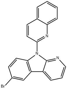 6-bromo-9-(isoquinolin-3-yl)-9H-pyrido[2,3-b]indole,2101985-57-1,结构式