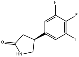 (4S)-4-(3,4,5-三氟苯基)吡咯烷-2-酮,2102409-69-6,结构式