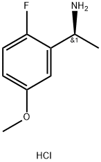 (S)-1-(2-fluoro-5-methoxyphenyl)ethan-1-amine hydrochloride 结构式