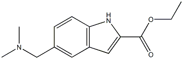 ethyl 5-((dimethylamino)methyl)-1H-indole-2-carboxylate Struktur