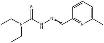 N,N-diethyl-2-((6-methylpyridin-2-yl)methylene)hydrazinecarbothioamide Structure