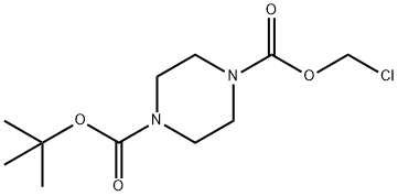 tert-butyl chloromethyl piperazine-1,4-dicarboxylate,2107320-64-7,结构式