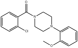 (2-chlorophenyl)(4-(2-methoxyphenyl)piperazin-1-yl)methanone Structure
