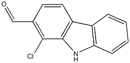 9H-Carbazole-2-carboxaldehyde, 1-chloro- Structure