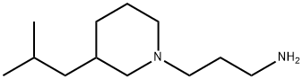 3-(3-isobutylpiperidin-1-yl)propan-1-amine Struktur