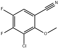 3-Chloro-4,5-difluoro-2-methoxy-benzonitrile Structure
