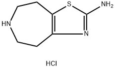 5,6,7,8-tetrahydro-4H-thiazolo[4,5-d]azepin-2-amine hydrochloride,2119574-93-3,结构式