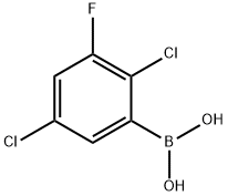 2,5-Dichloro-3-fluorophenylboronic acid Structure