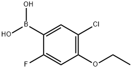 5-Chloro-4-ethoxy-2-fluorophenylboronic acid Struktur