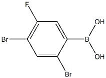 (2,4-dibromo-5-fluorophenyl)boronic acid Struktur