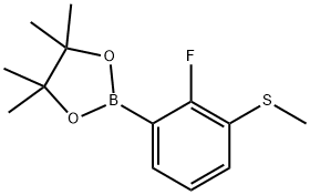 2-Fluoro-3-(methylsulfanyl)phenylboronic acid pinacol ester Struktur