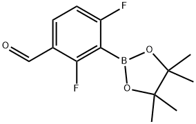 2,6-Difluoro-3-formylphenylboronic acid pinacol ester Struktur