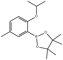 4,4,5,5-tetramethyl-2-(5-methyl-2-propan-2-yloxy-phenyl)-1,3,2-dioxaborolane Struktur