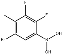 5-Bromo-2,3-difluoro-4-methylphenylboronic acid Struktur