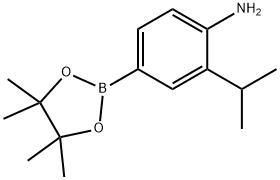 4-Amino-3-isopropylphenylboronic acid pinacol ester Struktur