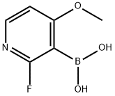 2-氟-4-甲氧基吡啶-3-硼酸 结构式