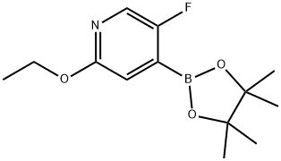 5-Fluoro-2-(ethoxy)-pyridine-4-boronic acid pinacol ester Struktur