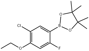 5-Chloro-4-ethoxy-2-fluorophenylboronic acid pinacol ester Struktur