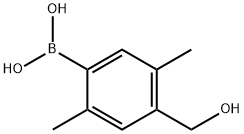 2,5-Dimethyl-4-hydroxymethylphenylboronic acid Struktur