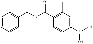 4-(Benzyloxycarbonyl)-3-methylphenylboronic acid Struktur