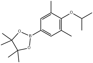 4,4,5,5-tetramethyl-2-(3,5-dimethyl-4-propan-2-yloxy-phenyl)-1,3,2-dioxaborolane Struktur