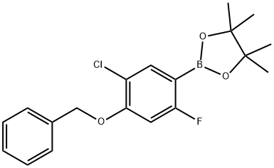 4-Benzyloxy-5-chloro-2-fluorophenylboronic acid pinacol ester Struktur