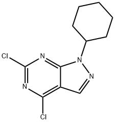4,6-Dichloro-1-cyclohexyl-1H-pyrazolo[3,4-d]pyrimidine Structure