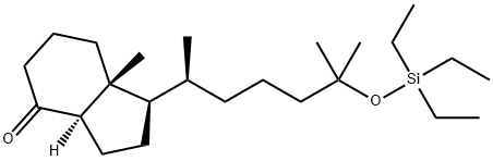 (1R,3aR,7aR)-7a-methyl-1-[(2S)-6-methyl-6-triethylsilyloxyheptan-2-yl]-2,3,3a,5,6,7-hexahydro-1H-inden-4-one Structure