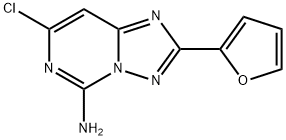 [1,2,4]Triazolo[1,5-c]pyrimidin-5-amine, 7-chloro-2-(2-furanyl)- Structure