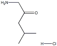 1-amino-4-methylpentan-2-one hydrochloride Struktur