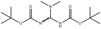 1,1-Dimethyl-2,3-bis(tert-butyloxycarbonyl)guanidine Struktur