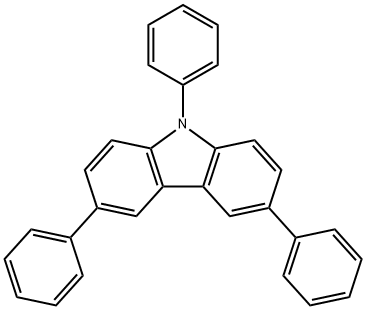 3,6,9-三苯基咔唑 结构式