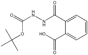 2-{[2-(tert-butoxycarbonyl)hydrazinyl]carbonyl}benzoic acid 化学構造式