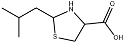 2-(2-Methylpropyl)-1,3-thiazolidine-4-carboxylic acid Struktur