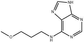 N-(3-methoxypropyl)-9H-purin-6-amine 结构式