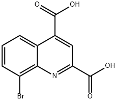 8-Bromo-quinoline-2,4-dicarboxylic acid Structure