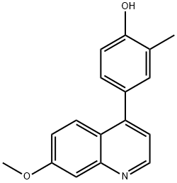 4-(7-methoxyquinolin-4-yl)-2-methylphenol Structure