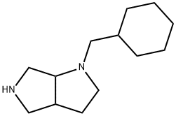 1-(Cyclohexylmethyl)octahydropyrrolo[3,4-b]pyrrole 结构式