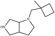 1-((1-Methylcyclobutyl)methyl)octahydropyrrolo[3,4-b]pyrrole 结构式