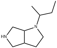 1-(sec-Butyl)octahydropyrrolo[3,4-b]pyrrole 结构式