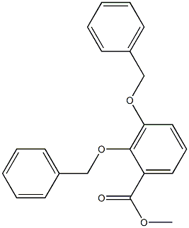 Benzoic acid, 2,3-bis(phenylmethoxy)-, methyl ester 结构式