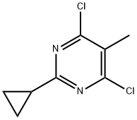 4,6-二氯-2-环丙基-5-甲基嘧啶, 21721-73-3, 结构式