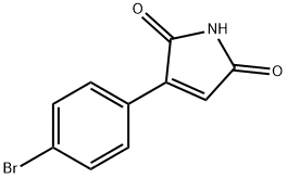 3-(4-Bromo-phenyl)-pyrrole-2,5-dione 化学構造式