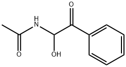 N-(1-hydroxy-2-oxo-2-phenylethyl)acetamide Structure